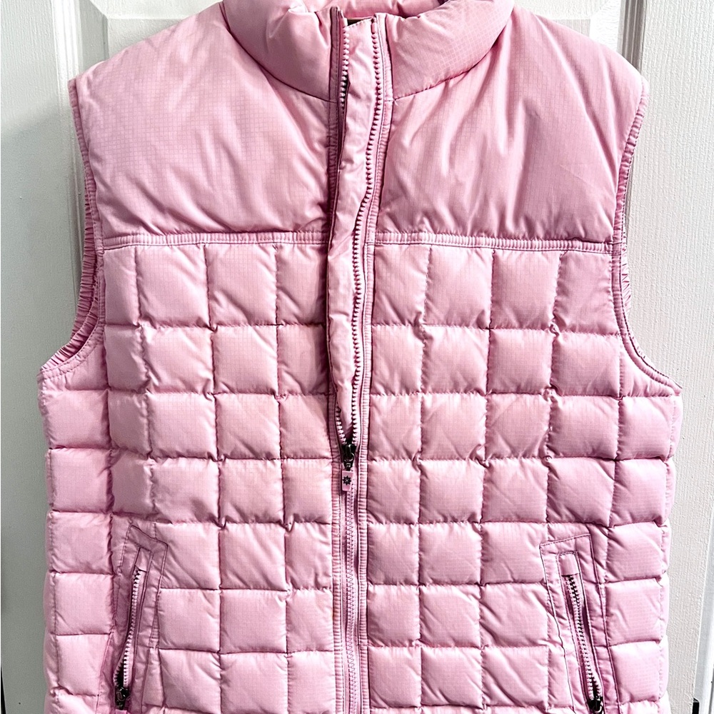 Pink Quilted Puffer Vest by Rutt Hewn